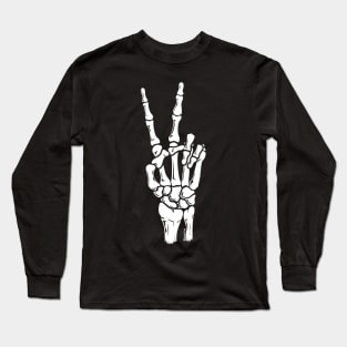 Skeleton Hand - Peace Long Sleeve T-Shirt